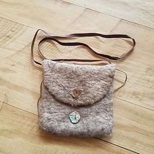 Felted hand bag